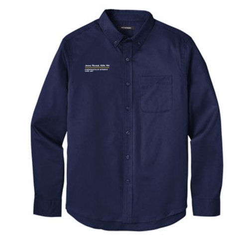 Port Authority Long Sleeve Superpro React Twill Shirt -- True Navy