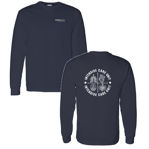 Gildan Heavy Cotton Longsleeve Basic T-Shirt -- Navy