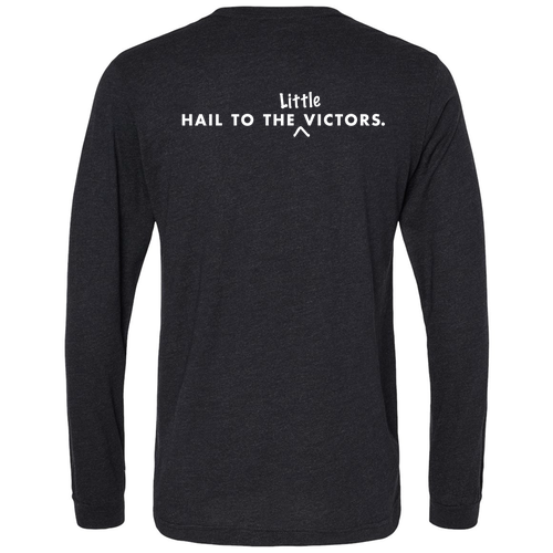 Mens/Unisex Bella Canvas Soft Fitted Triblend Long Sleeve Tee -- Black Heather Triblend