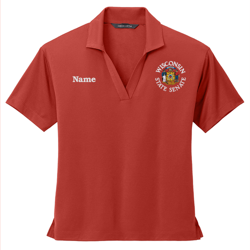 Mercer+Mettle Women's Stretch Jersey Polo -- Terracotta (Embroidery)