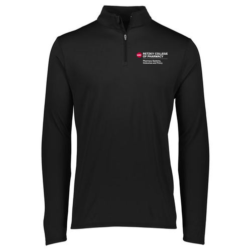 Augusta Attain Quarter Zip Pullover -- Black