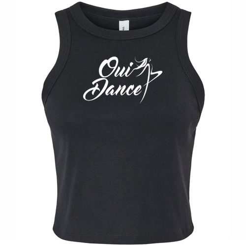 BELLA+CANVAS Women’s Micro Rib Racer Tank -- Solid Black Blend