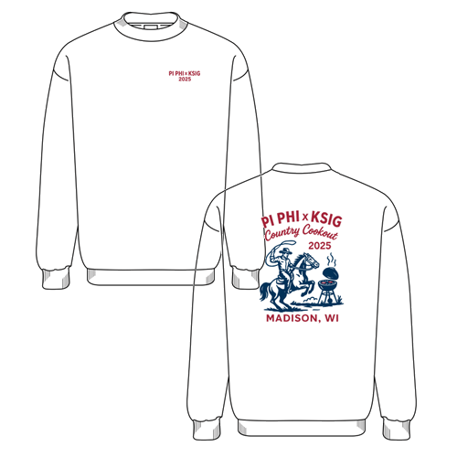 Gildan Heavy Blend Crew Neck Sweatshirt -- White