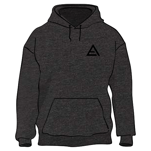 Jerzees 8 oz 50/50 Nublend Adult Hooded Sweatshirt -- Black Heather