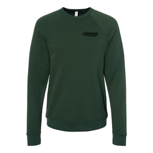 Cypress Mountain Logo 2 Black Ink -- Crewneck Sweatshirt Forest