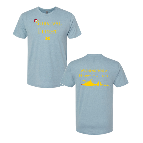 Next Level Soft Fitted Triblend Tee -- Stonewash Denim