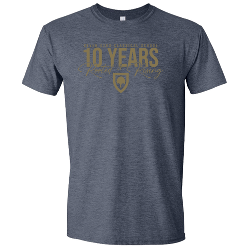 Gildan SoftStyle Adult T-Shirt -- Heather Navy