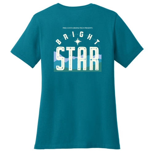 Port & Company Ladies Cotton V-Neck T-Shirt -- Teal