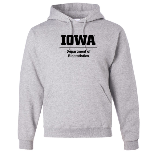 Biostatistics Jerzees 8 oz 50/50 Nublend Adult Hooded Sweatshirt -- Ash