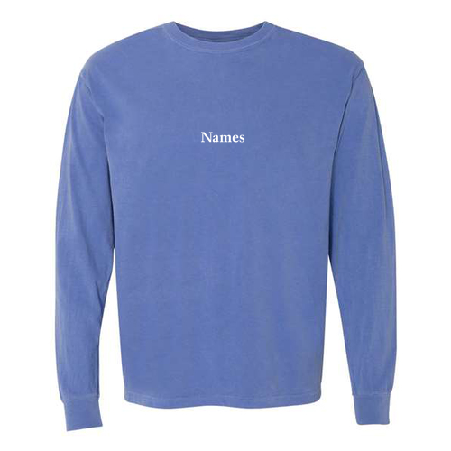 Comfort Colors Ringspun Long Sleeve Tee -- Flo Blue
