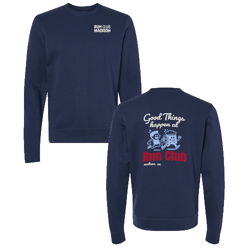 J. America BTB Fleece Crew -- True Navy