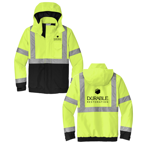 Cornerstone Ansi 107 Class 3 Economy Waterproof Insulated Bomber Jacket -- Safety Yellow