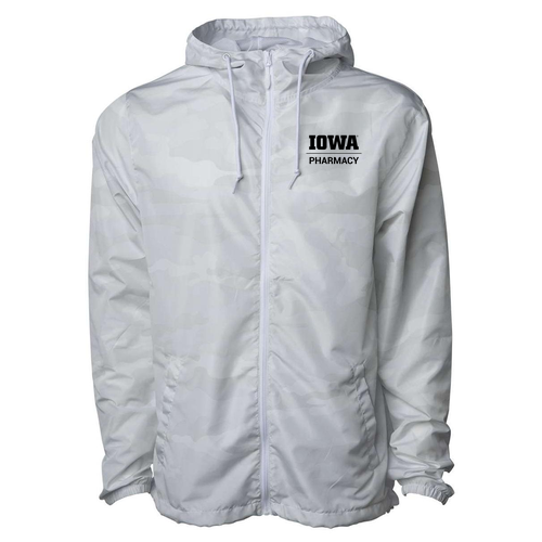 Independent Trading Co. Lightweight Windbreaker Zip Jacket -- White Camo