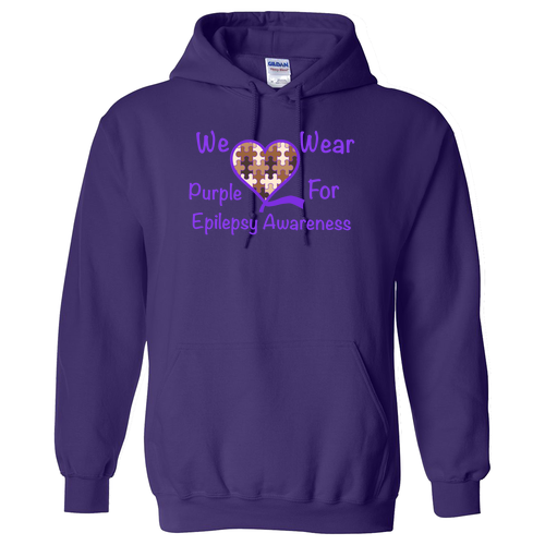 Gildan Heavy Blend Hooded Sweatshirt -- Purple