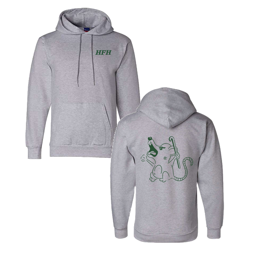 Mens/Unisex Champion Powerblend Adult Hooded Sweatshirt -- Light Steel