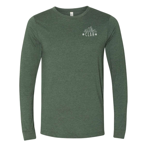 Bella+Canvas Unisex Heather Cvc Long Sleeve Tee- Heathers -- Heather Forest