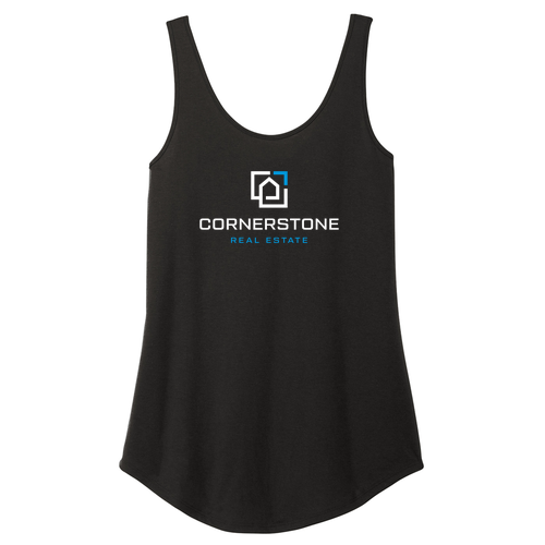 District Women's Perfect Triblend Relaxed Tank -- Black