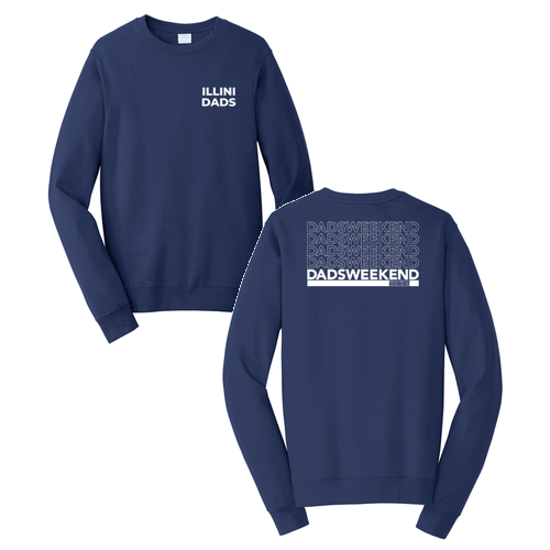 Dad's Weekend Crewneck Sweatshirt -- Team Navy