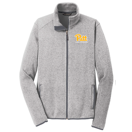 Port Authority Sweater Fleece Jacket -- Grey Heather