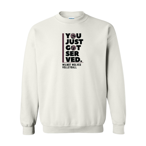 Gildan Heavy Blend Crew Neck Sweatshirt -- White