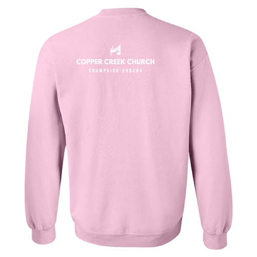 Gildan Heavy Blend Crew Neck Sweatshirt -- Light Pink