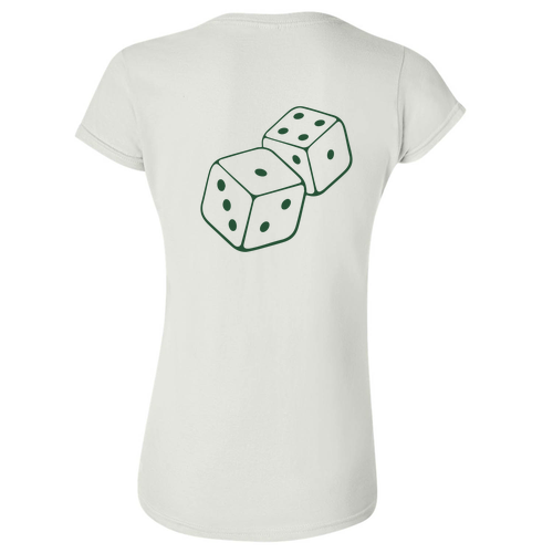 Dice Soccer Ladies T-Shirt -- White