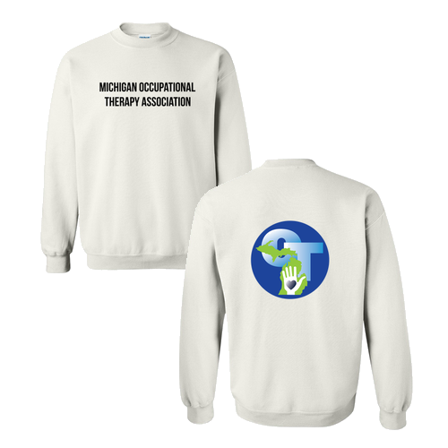 Gildan Heavy Blend Crew Neck Sweatshirt -- White