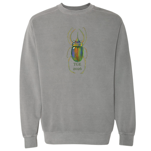 Comfort Colors Unisex Garment-Dyed Crewneck Sweatshirt -- Grey