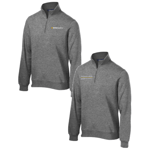 Sport Tek Quarter Zip Sweatshirt -- Vintage Heather
