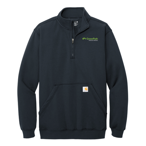 Carhartt Midweight 1/4-Zip Mock Neck Sweatshirt -- New Navy