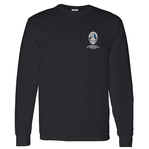 Gildan Heavy Cotton Longsleeve Basic T-Shirt -- Black
