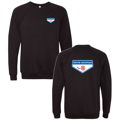 Boyne Mountain Logo 2 Full Color -- Crewneck Sweatshirt Black
