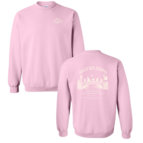 Gildan Heavy Blend Crew Neck Sweatshirt -- Light Pink