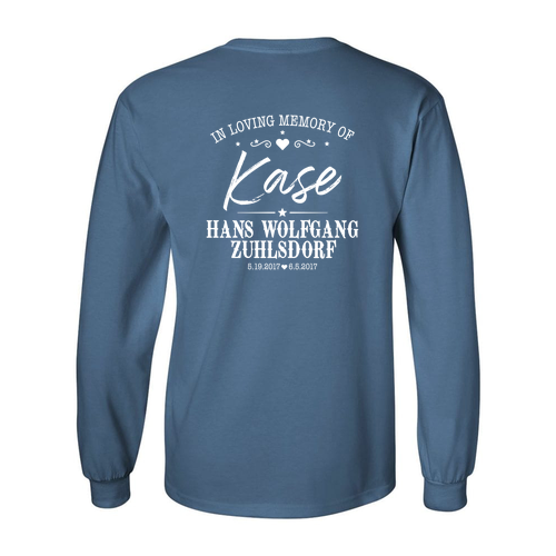 Gildan Heavy Cotton Longsleeve Basic T-Shirt -- Indigo Blue