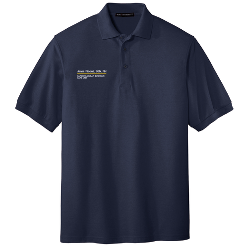 Port Authority Silk Touch Sport Shirt -- Navy