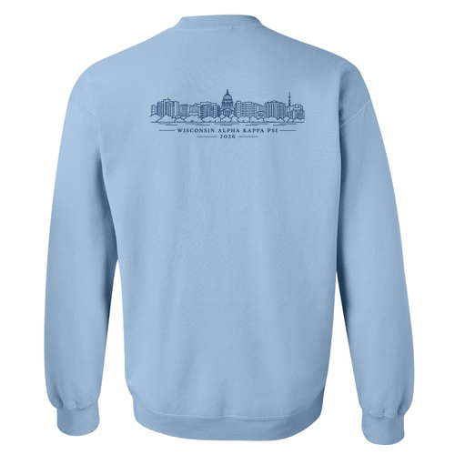 Gildan Heavy Blend Crew Neck Sweatshirt -- Light Blue