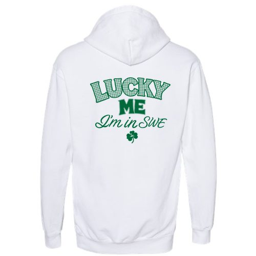 Comfort Colors Unisex Garment-Dyed Hooded Sweatshirt -- White