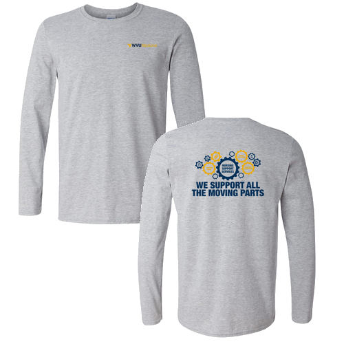 Gildan Softstyle Longsleeve T Shirt -- Sport Grey