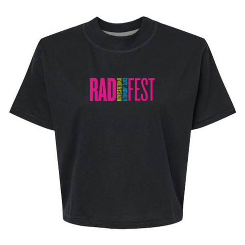 LAT Ladies' Boxy T-Shirt -- Blended Black