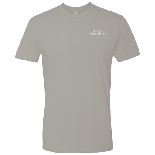Inn at Bay Harbor 1 color White left chest/back Short Sleeve Tee -- Light Grey
