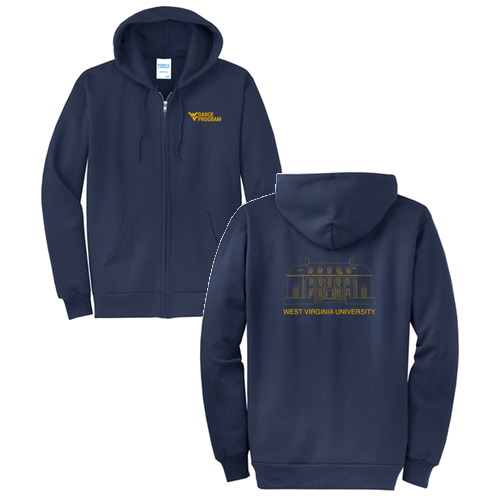 Port and Company Classic Full Zip Hooded Sweatshirt -- Navy
