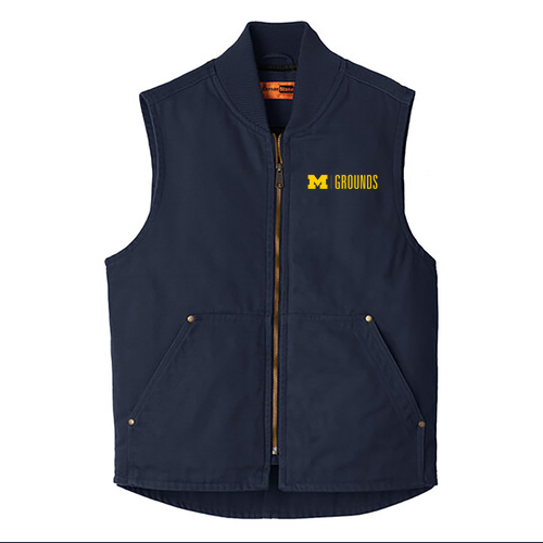 CornerStone Washed Duck Cloth Vest -- Navy, $76