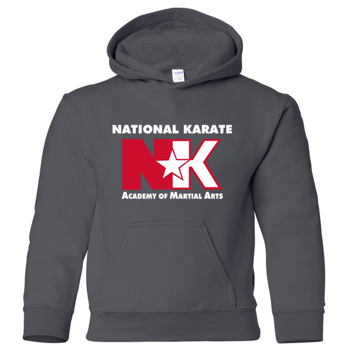 Gildan Heavy Blend Youth Hooded Sweatshirt -- Charcoal