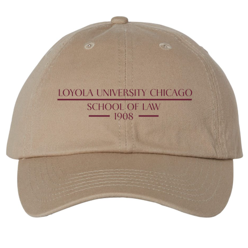 School Of Law Est. 1908 Unstructured Hat -- Khaki