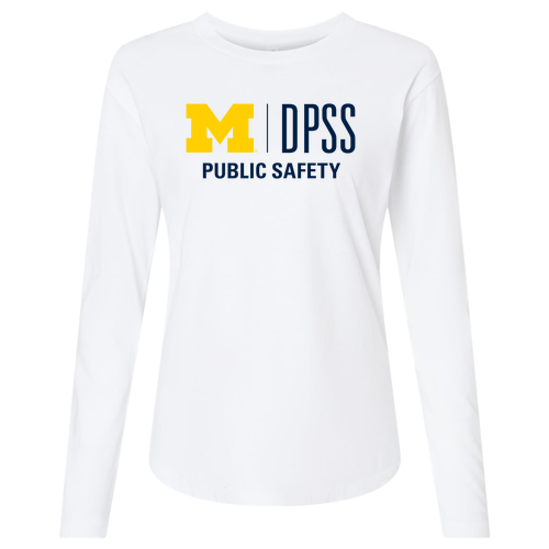 Ladies' Next Level Cotton Relaxed Long Sleeve T-Shirt -- White