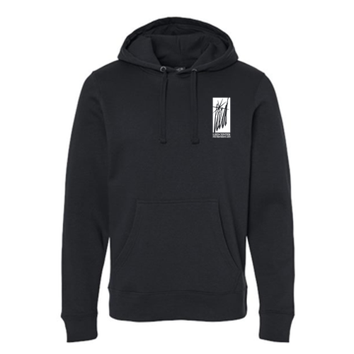 J America Unisex BTB Fleece Hooded Sweatshirt -- Black