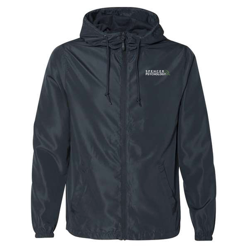 Independent Trading Co. Lightweight Windbreaker Zip Jacket -- Classic Navy