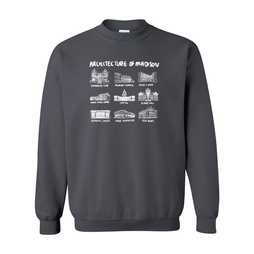 Gildan Heavy Blend Crew Neck Sweatshirt -- Charcoal