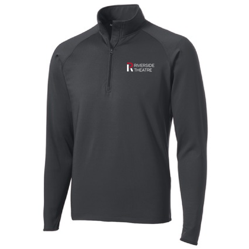Sport Tek Sport Wick Stretch Half Zip Pullover -- Charcoal Grey