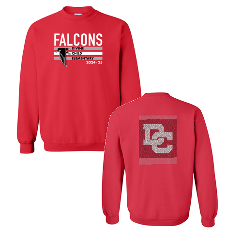 Mens/Unisex Gildan Heavy Blend Crewneck Sweatshirt -- Red